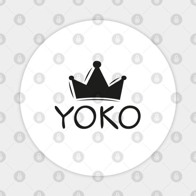 Yoko name, Sticker design. Magnet by khaled